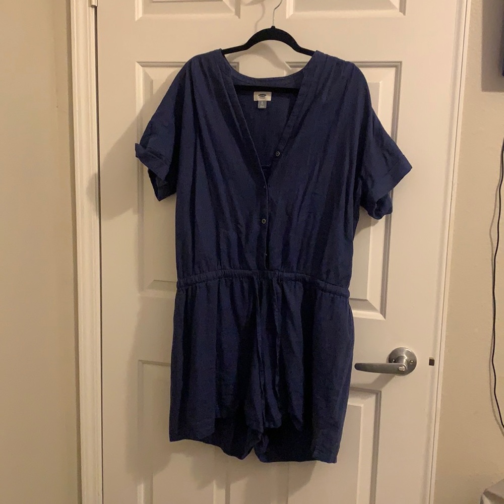 Navy blue romper